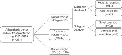 Comparison of Outcomes of Kidney Transplantation From Extremely Low Body Weight ≤5kg Versus Larger Body Weight Pediatric Donors